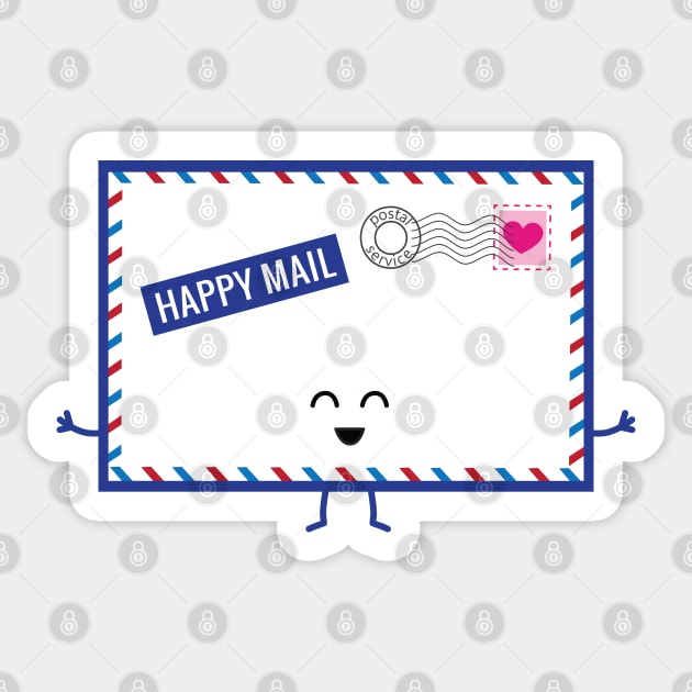 Happy Mail | by queenie's cards Sticker by queenie's cards